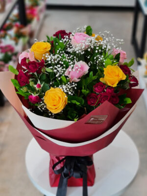 Buquê Emoção - flores coloridas