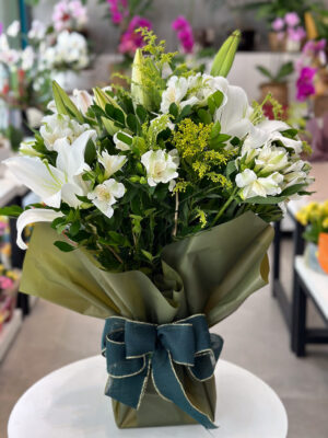 Buque mix de flores Afetividade G - Branco
