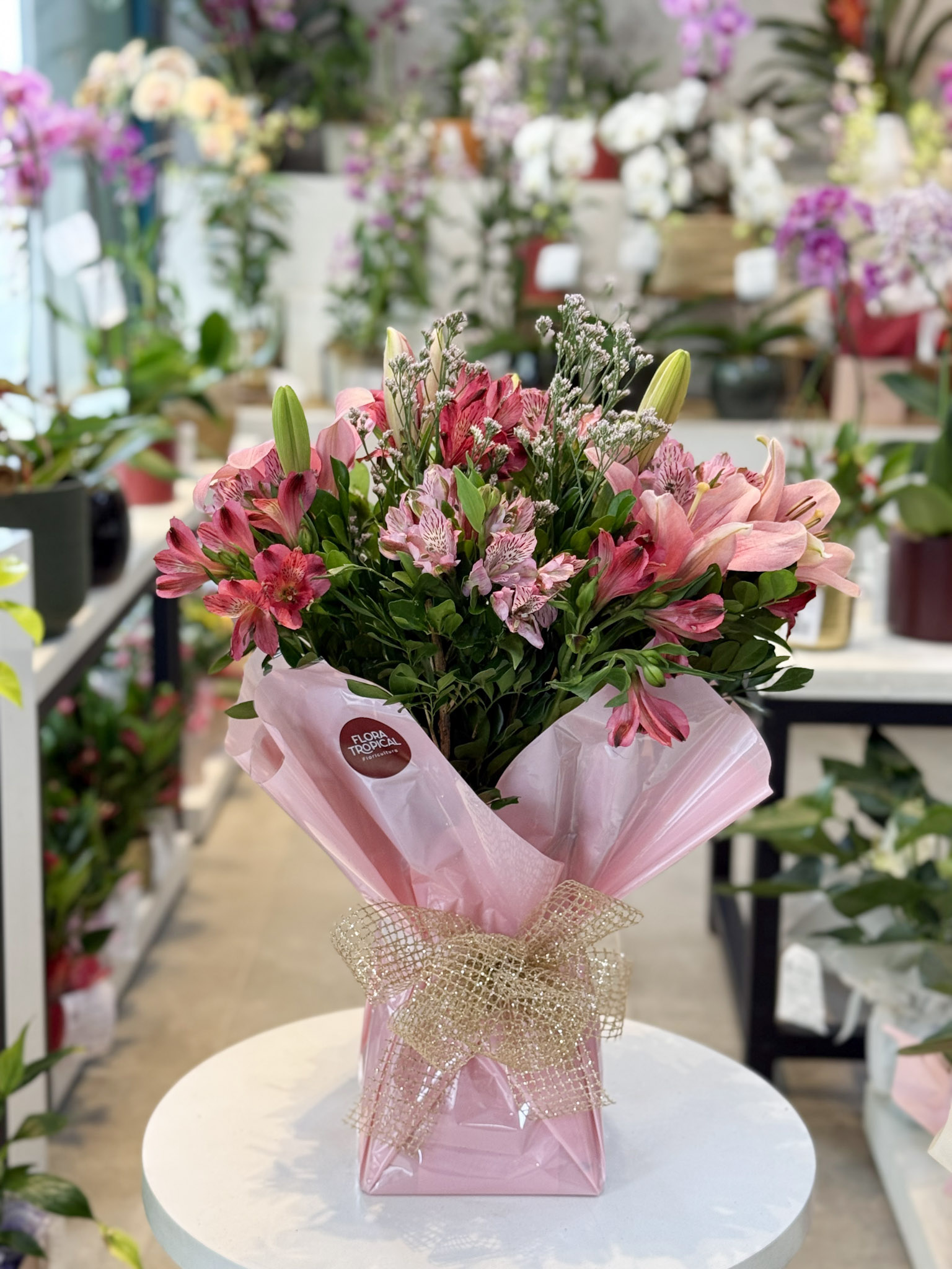 Buque mix de flores Afetividade G - Pink